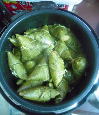 蛋黄板栗肉粽的做法步骤19
