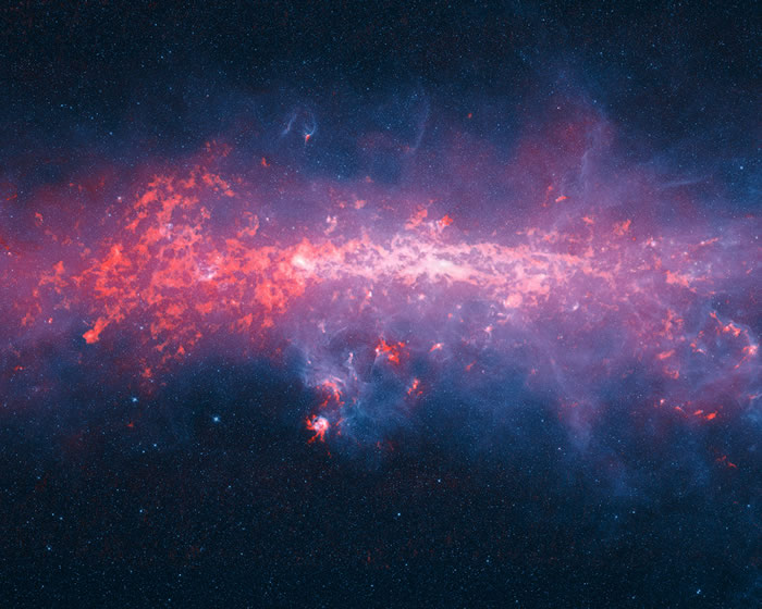 “APEX望远镜大区域星系观测”（ATLASGAL）任务绘制出迄今最精细的全银河系地图