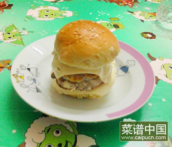 奶酪早餐汉堡
