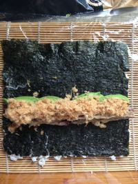 肉蛋三文鱼寿司的做法步骤7