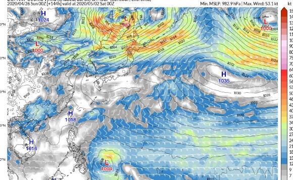 2020年第1号台风“黄蜂”即将上线 未来会登陆我国吗