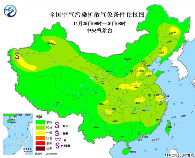 入冬成功！我国中东部继续有补充冷空气影响 内蒙古有沙尘天气