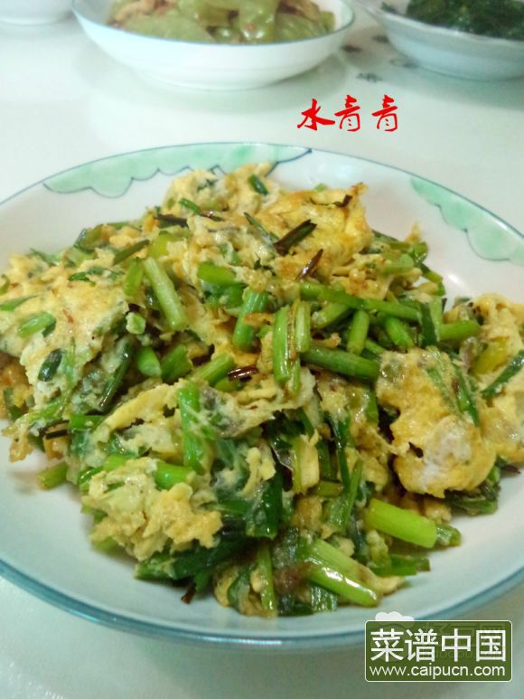 韭菜辣椒炒蛋