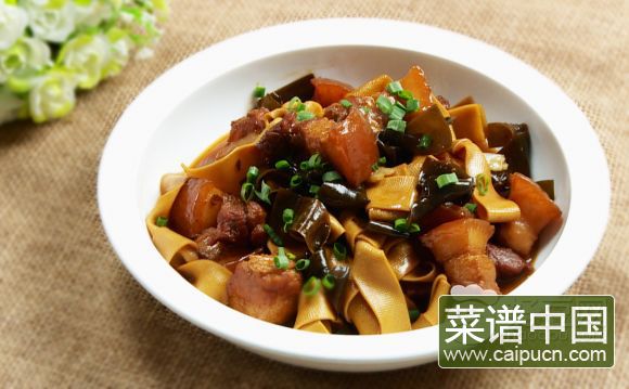海带千张红烧肉