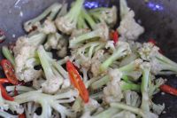 干锅孜然羊肉花菜的做法步骤9
