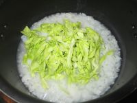 卷心菜千张粥的做法步骤5
