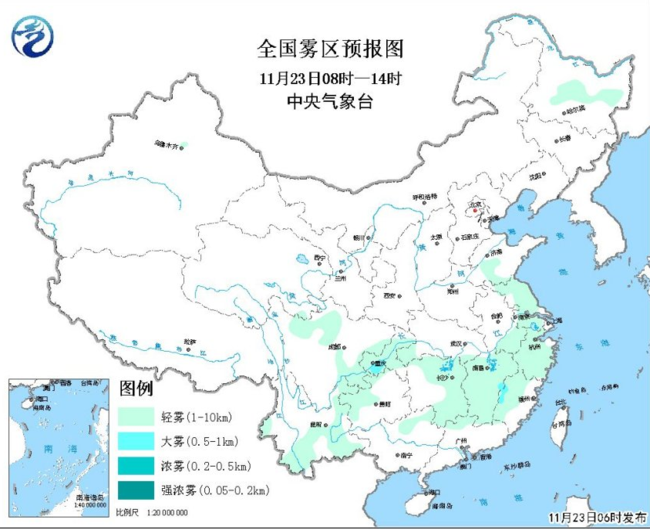 入冬成功！我国中东部继续有补充冷空气影响 内蒙古有沙尘天气