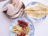 榴莲壳炖老母鸡的做法步骤1