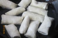 香酥豆沙春卷的做法步骤3