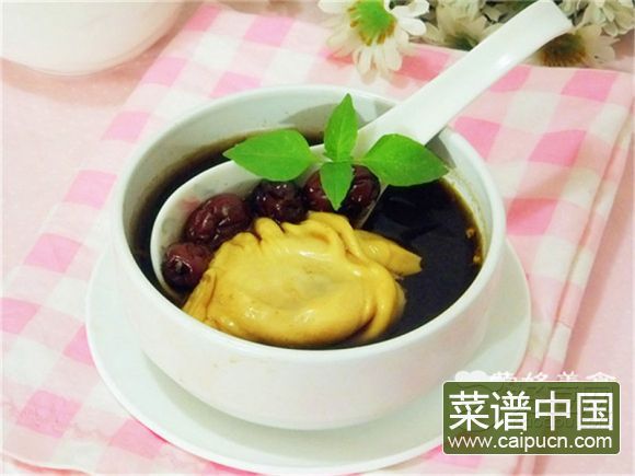益母草荷包蛋汤