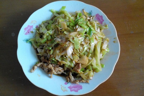 包菜炒肉的做法 家常包菜炒肉片怎么做好吃