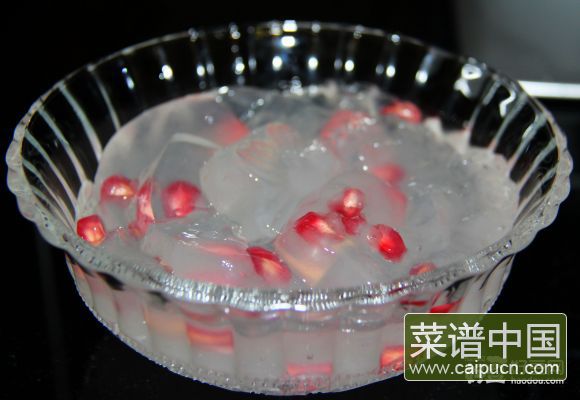 水晶石榴果冻