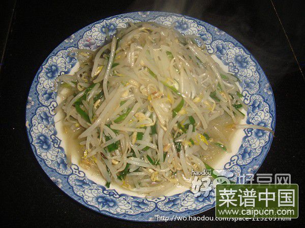 韭菜炒豆芽