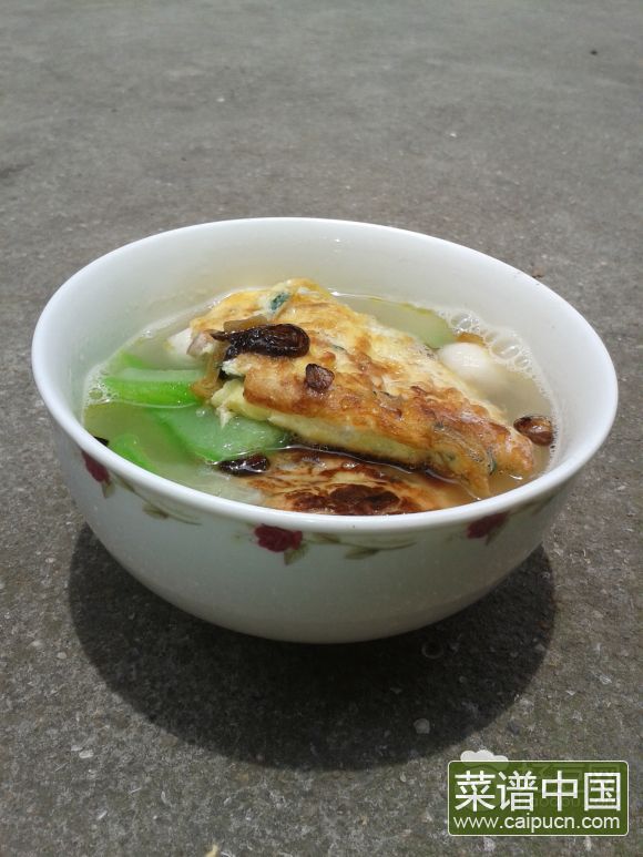 丝瓜煎蛋汤