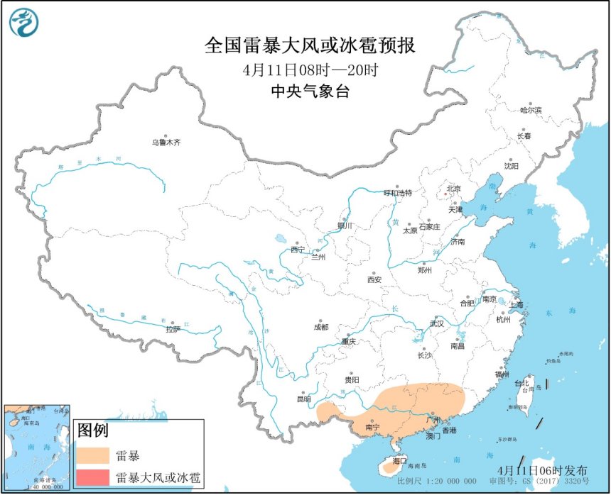 4月11日强对流天气预报