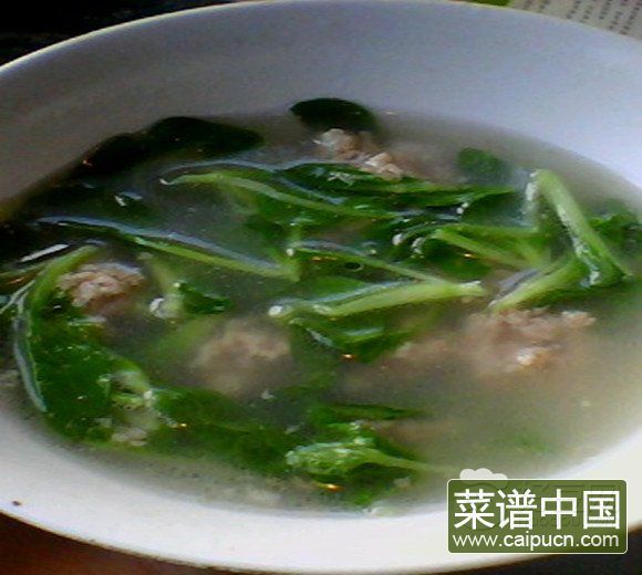 肉圆青菜汤