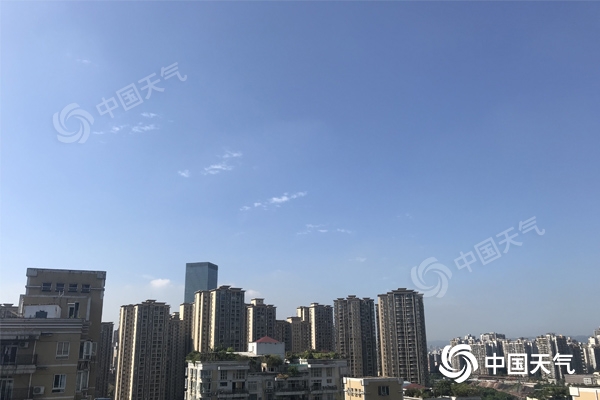 重庆回归晴热模式 全市最高可达39℃注意防暑
