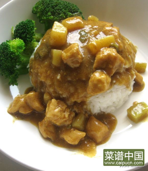 咖喱鸡丁饭
