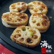 糖桂花酿肉馅藕夹的做法步骤6