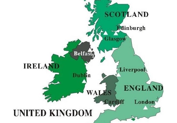 英国被分为几个部分
