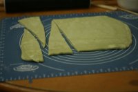 抹茶豆沙可颂的做法步骤6