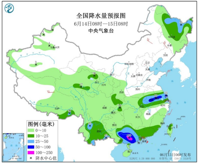 全国各地出现强降雨天气 第2号台风鹦鹉逐渐加强预登陆广东