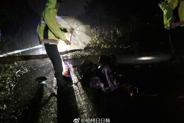 广西中南部风雨大 局部大暴雨到特大暴雨