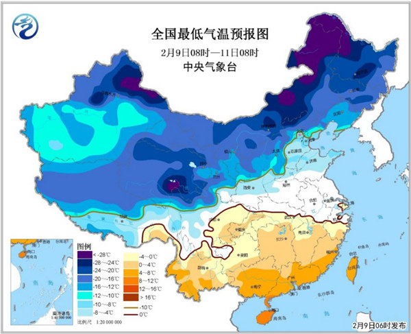 寒潮蓝色预警：未来48小时局地降温可超14℃