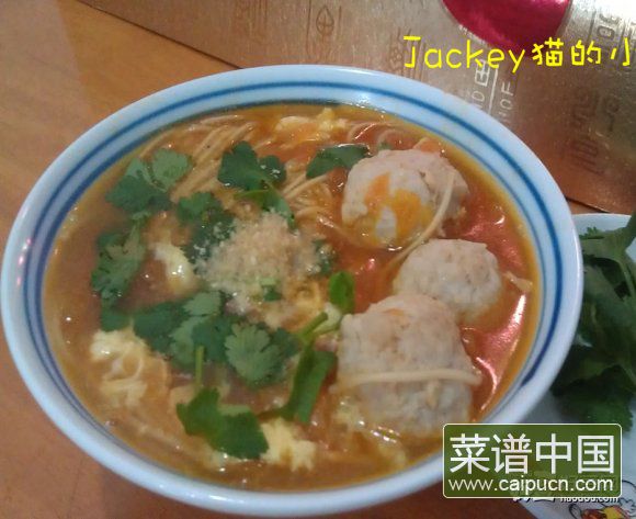 肉圆番茄面