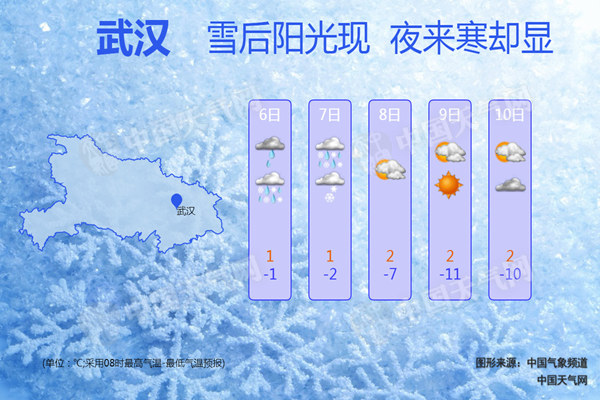 湖北再遭雨雪大风降温天气 多条高速被管制交通受阻