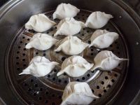 白菜香干素蒸饺的做法步骤15