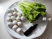 发菜鱼丸汤的做法步骤1