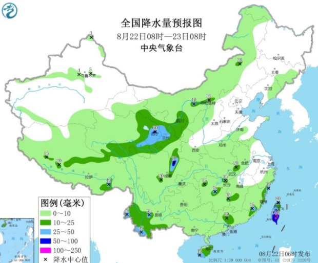 华北黄淮将有较强降水天气 台湾及北部沿海受热带低压影响