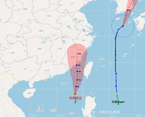 热带低压移向福建 粤东海面风力加大