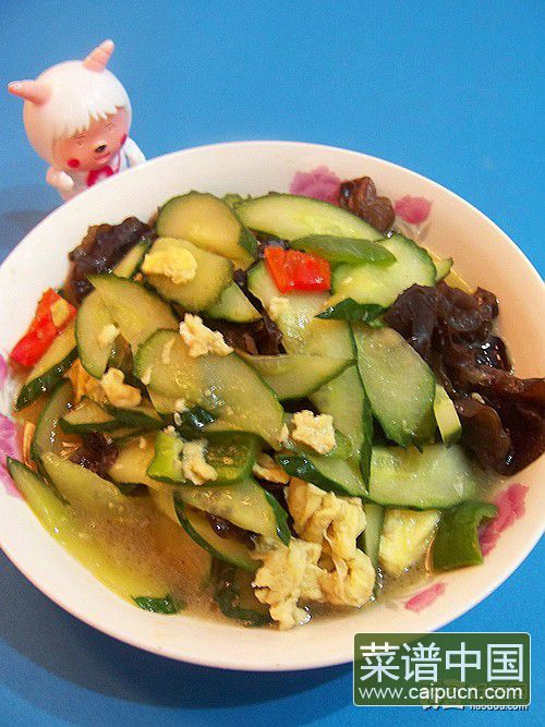 木耳鸡蛋炒黄瓜