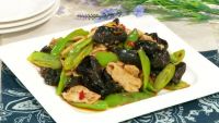 青椒木耳炒肉片的做法步骤4