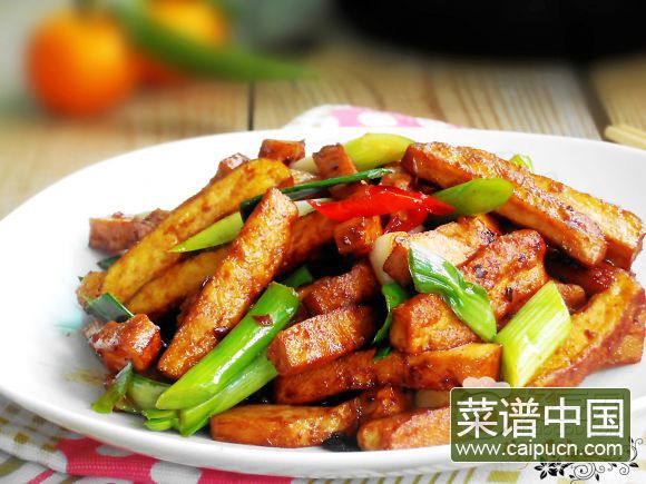 蒜苗炒香干