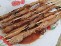 烧烤串串虾的做法步骤3