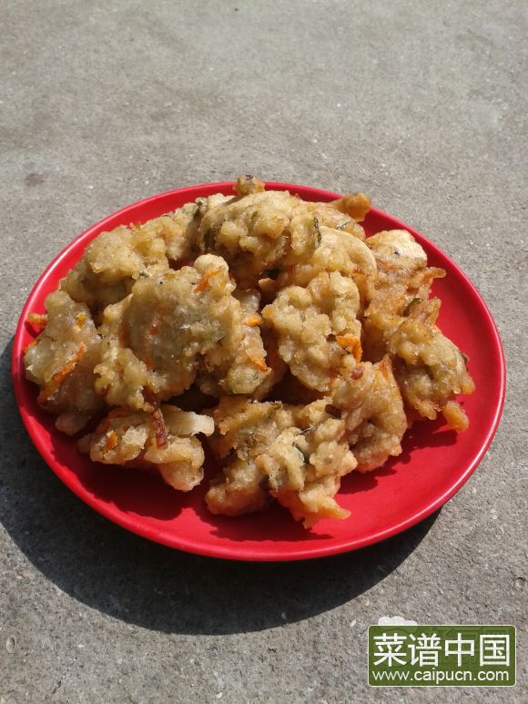 炸地瓜肉丸子