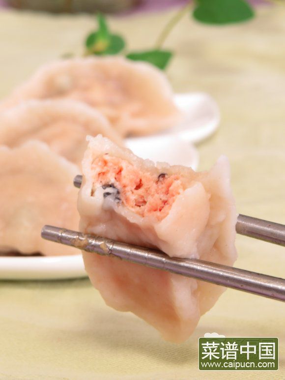 三文鱼馅水饺