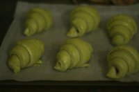 抹茶豆沙可颂的做法步骤8
