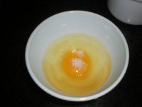 北极虾荠菜炖蛋的做法步骤3