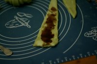 抹茶豆沙可颂的做法步骤7