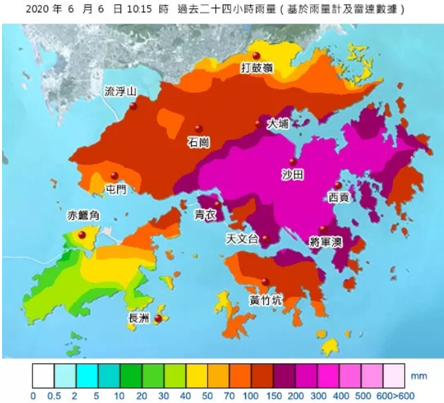 5万次闪电袭击香港!香港天文台3年来首发暴雨黑色警告