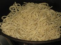 鸡毛菜肉丝炒面条的做法步骤8