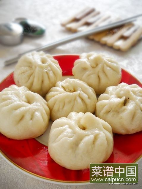 腊味茄肉水煎包