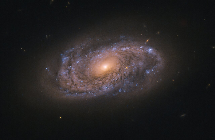 45亿光年外大型螺旋星系ngc 2906中散布着大量"婴儿