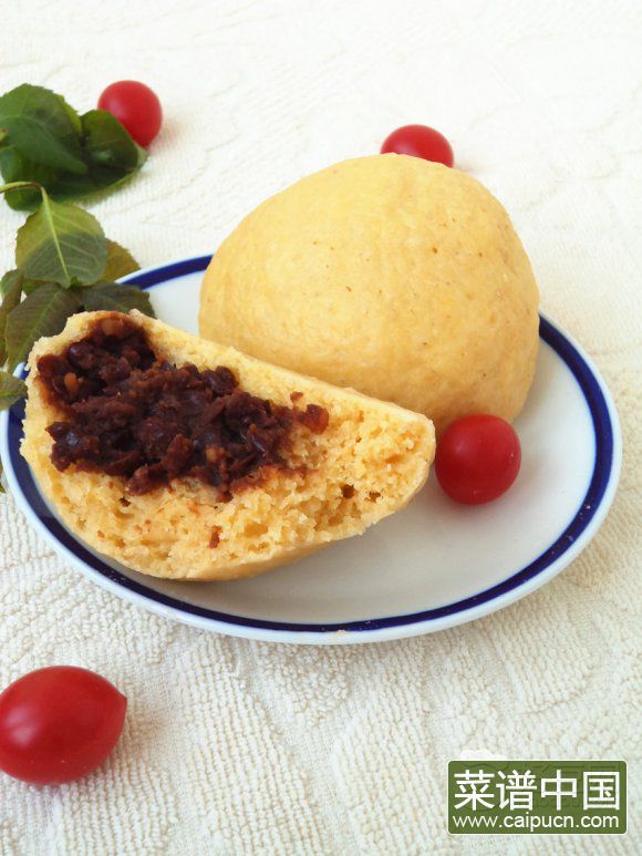 小米面豆沙包