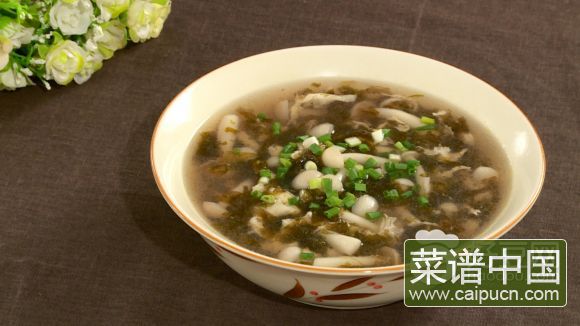 紫菜鲜菇汤