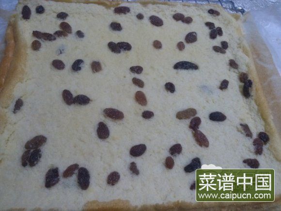 葡萄干蛋糕---第一次烤的